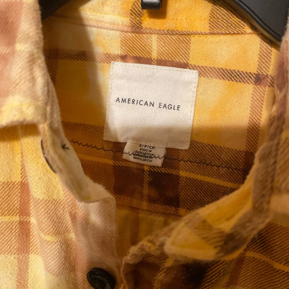 Upcycled bleached flannel - Picture 2 of 3